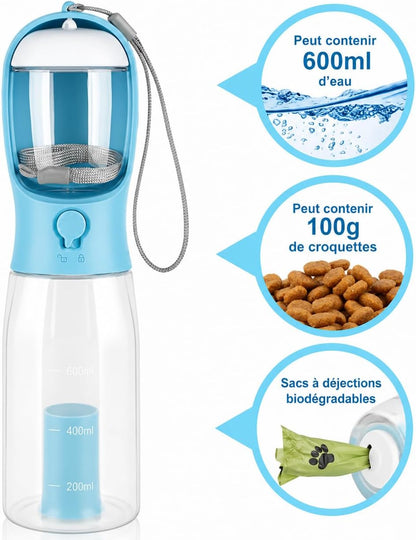 Gourde 3-en -1 pour Chien & Chat